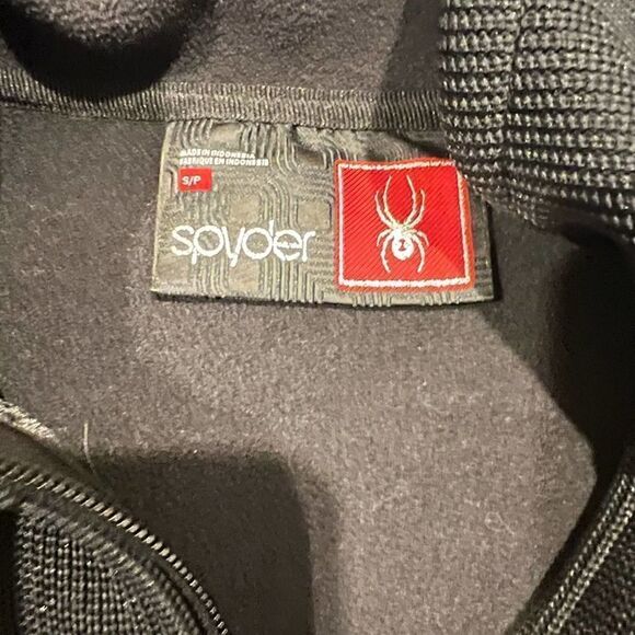 Spyder Women Black  full zip Jacket Size S/P - Picture 9 of 9